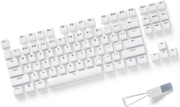 Logitech G715 Lightspeed Gaming Keyboard, TKL, Aurora, weiß, GX-RED, USB/Bluetooth, US
