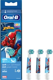 Oral-B Kids Spiderman Kinder-Ersatzbürste, 3 Stück