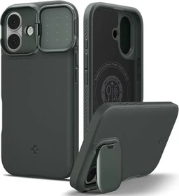 Spigen Optik Armor (MagFit) für Apple iPhone 17 abyss green
