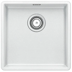 Blanco Subline 400-F Einbau Becken mittig mit Ablauffernbedienung weiß
