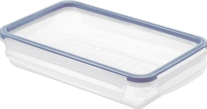 Rotho Click & Lock Kühlschrankdose Aufbewahrungsbehälter flach 1l horizontblau