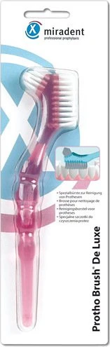 Miradent Protho Brush De Luxe Prothesenbürste pink
