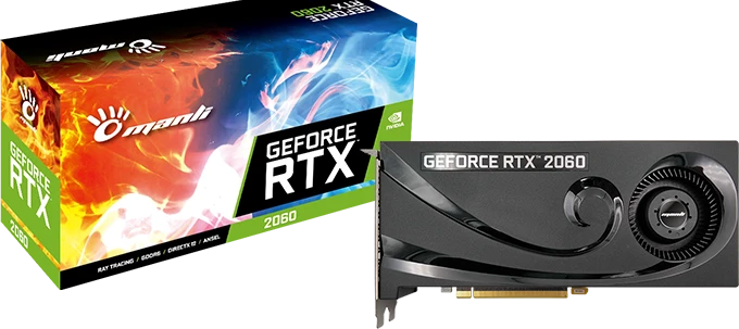 Manli GeForce RTX 2060, 6GB GDDR6, HDMI, 3x DP