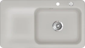 systemceram Juna 90 Einbau Becken rechts alu