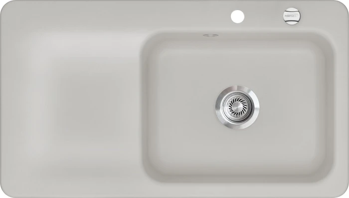 systemceram Juna 90 Einbau Becken rechts alu