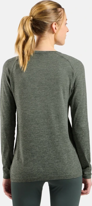 Odlo Essential Seamless Funktionsshirt langarm shadow melange (Damen)