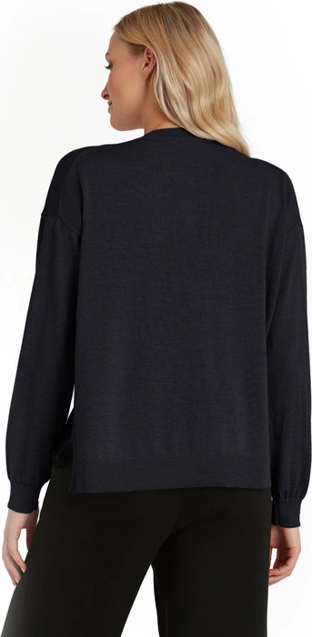 Falke Basic Apparel Cardigan Rundhals Strickjacke night sky (Damen)