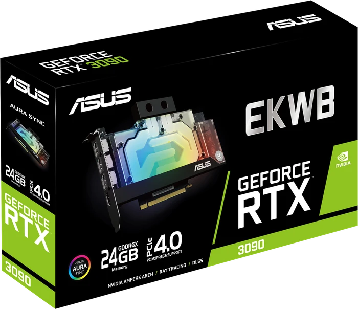 ASUS GeForce RTX 3090 EKWB, RTX3090-24G-EK, 24GB GDDR6X, HDMI, 3x DP