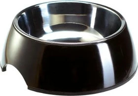 Hunter Melamin-Napf, mit Edelstahlnapf, 160ml, schwarz