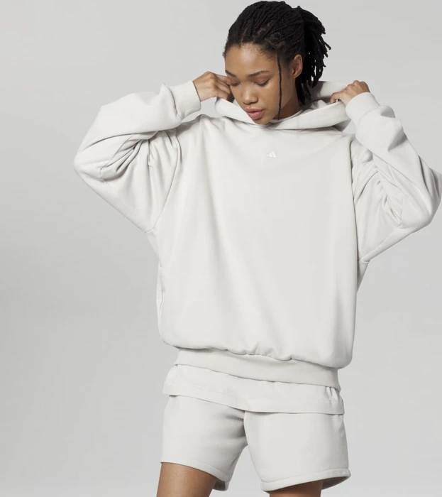 adidas Basketball Hoodie talc
