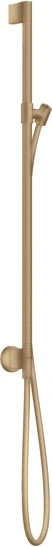 Hansgrohe Axor One Brausestange mit Wandanschluss und Brauseschlauch brushed bronze