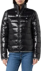 Tommy Hilfiger Tape High Shine Puffer Jacke schwarz (Damen)