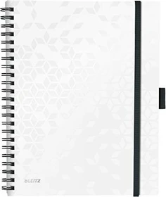 Leitz WOW Be Mobile Collegeblock, A4, liniert, PP-Einband, weiß, 80 Blatt
