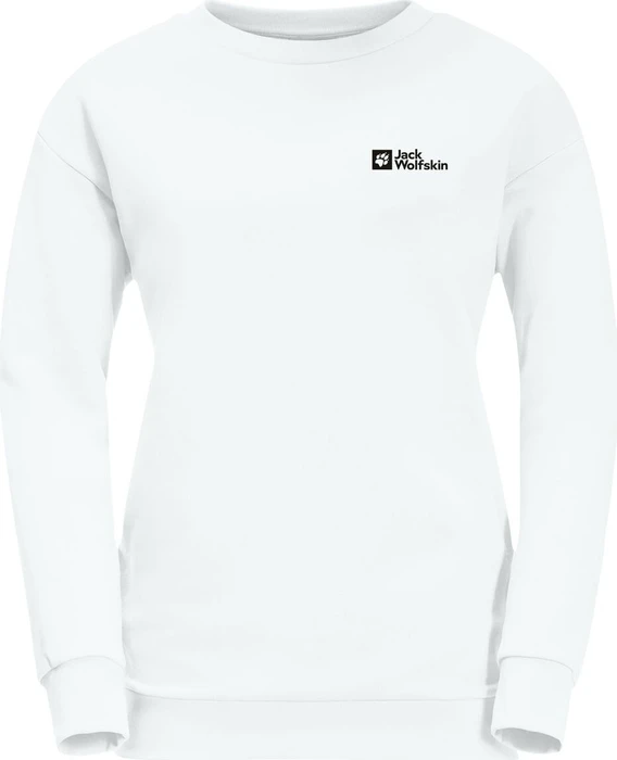 Jack Wolfskin Essential Crewneck Sweatshirt white rush (Damen)
