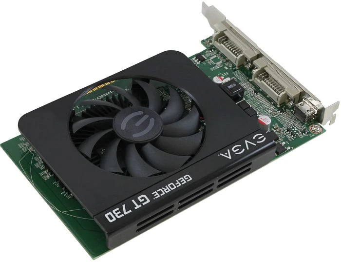 EVGA GeForce GT 730, 2GB DDR3, 2x DVI, Mini HDMI