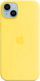 Apple Silikon Case mit MagSafe für iPhone 14 Plus kanariengelb