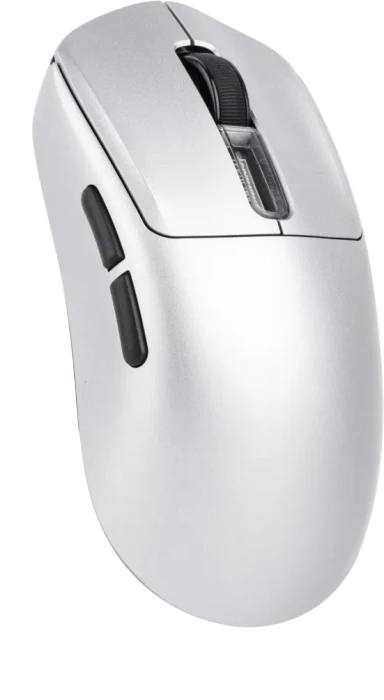 Epomaker Nex Pro 8KHz Wireless Gaming Mouse mit Ladestation, silber, USB/Bluetooth
