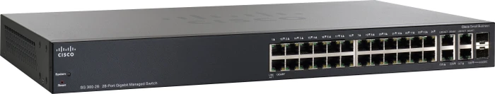 Cisco SG300 Rackmount Gigabit Managed Switch, 26x RJ-45, 2x RJ-45/SFP