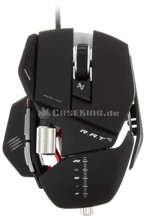 MadCatz Cyborg R.A.T. 5 Gaming Mouse schwarz matt, USB