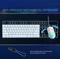 Dierya DK61SE, 60%, weiß, LEDs blau, BROWN Switches, USB, US Vorschaubild