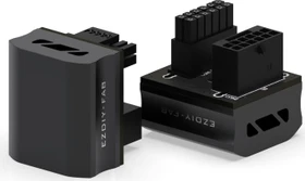 EZDIY-FAB 12VHPWR Winkeladapter 180°, Variante STD, Sense-Pins an der Oberseite, schwarz