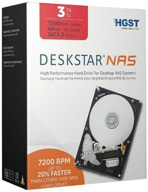 HGST Deskstar NAS 3TB, 24/7, 512e / 3.5" / SATA 6Gb/s