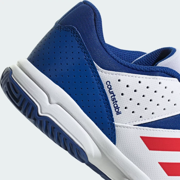 adidas Court Stabil cloud white/pure ruby/royal blue (Junior)