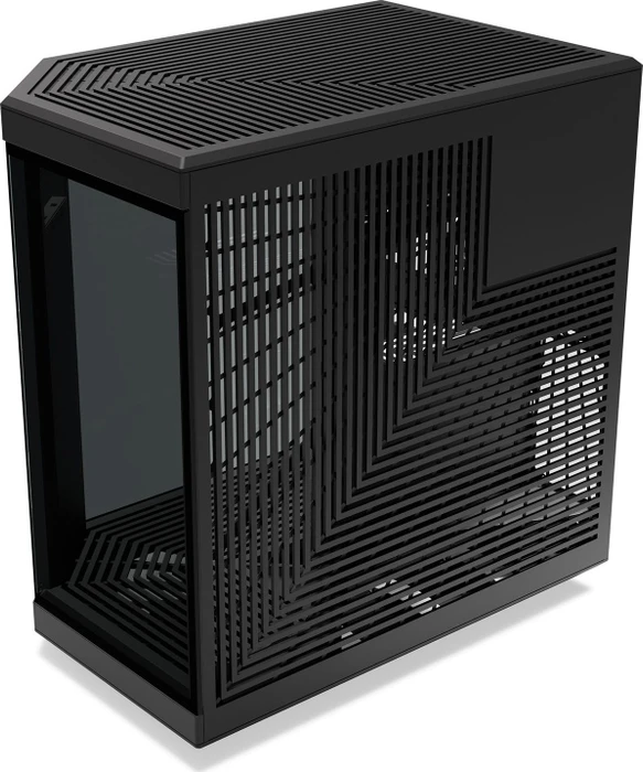 Hyte Y70 Touch Black, schwarz, Glasfenster