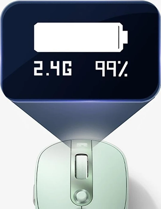 Baseus Editor Wireless Mouse, grün, USB/Bluetooth