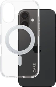 PanzerGlass Care Feature Case Kickstand MagSafe für Apple iPhone 16 silber