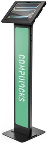 Compulocks Apex Enclosure Brandable Floor Stand, Tablet-Stand für Apple iPad Air M2 & M3 2024, schwarz
