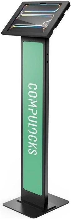 Compulocks Apex Enclosure Brandable Floor Stand, Tablet-Stand für Apple iPad Air M2 & M3 2024, schwarz