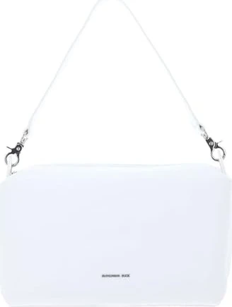 Mandarina Duck Mellow Leather Medium Schultertasche weiß