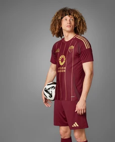 adidas AS Rom 2024/2025 Heimtrikot team coll burgundy 2 (Herren)