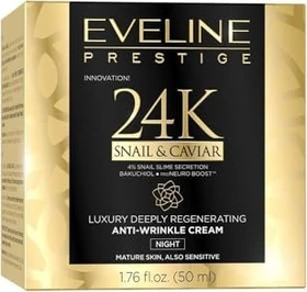 Eveline Cosmetics 24K Snail & Caviar Luxury Nachtcreme, 50ml