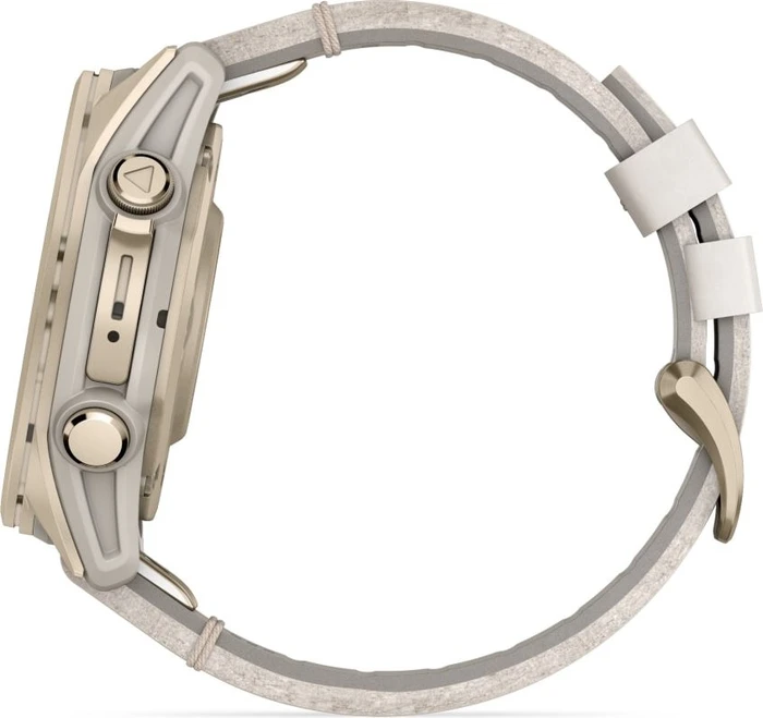Garmin Fenix 8 43mm Sapphire soft gold/limestone leather