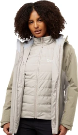 Jack Wolfskin Hunberg 3in1 Funktionsjacke pale sand (Damen)