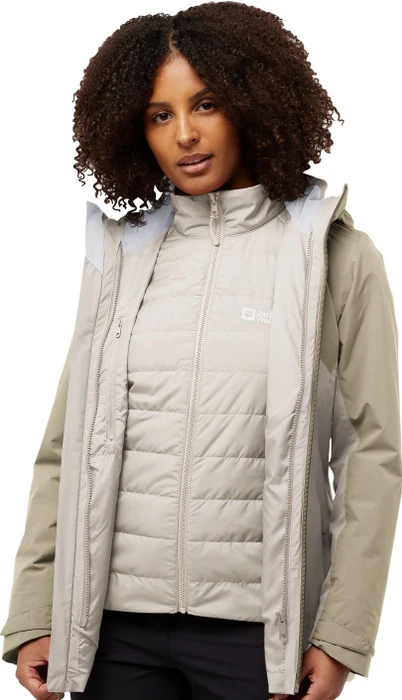 Jack Wolfskin Hunberg 3in1 Funktionsjacke pale sand (Damen)