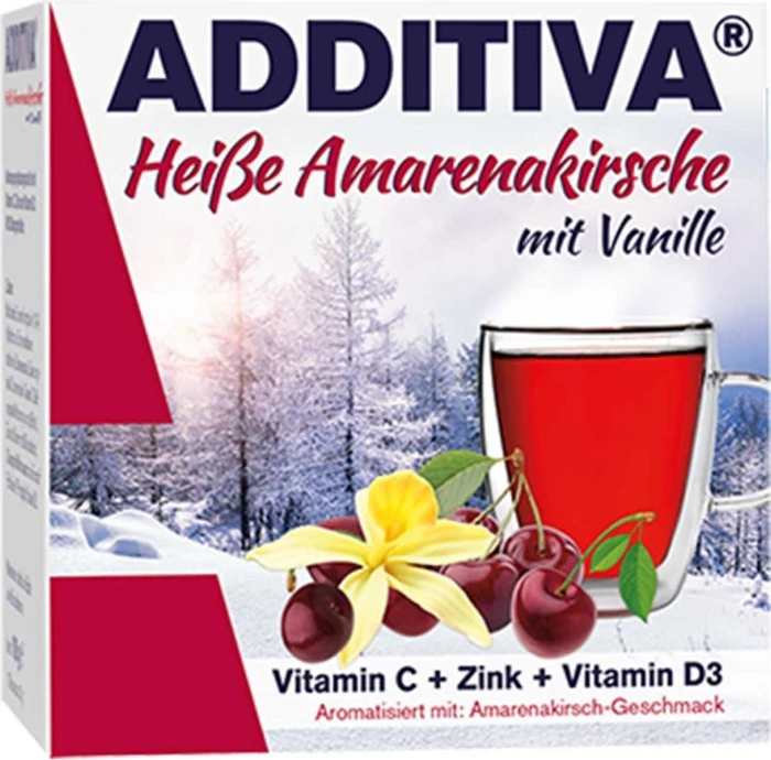 Additiva Heiße Amarenakirsche mit Vanille Pulver, 100g