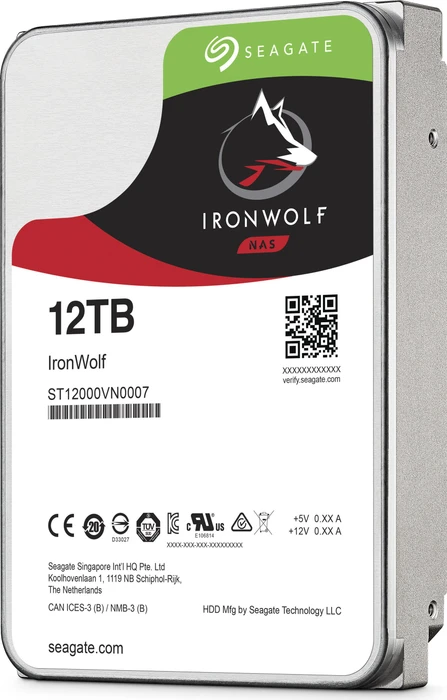 Seagate IronWolf NAS HDD +Rescue 12TB, 24/7, 512e / 3.5" / SATA 6Gb/s