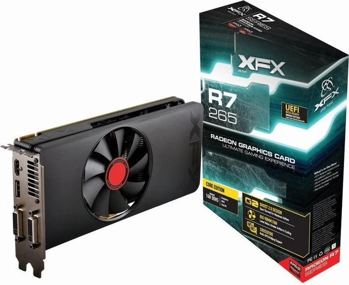 XFX Radeon R7 265, 2GB GDDR5, 2x DVI, HDMI, DP