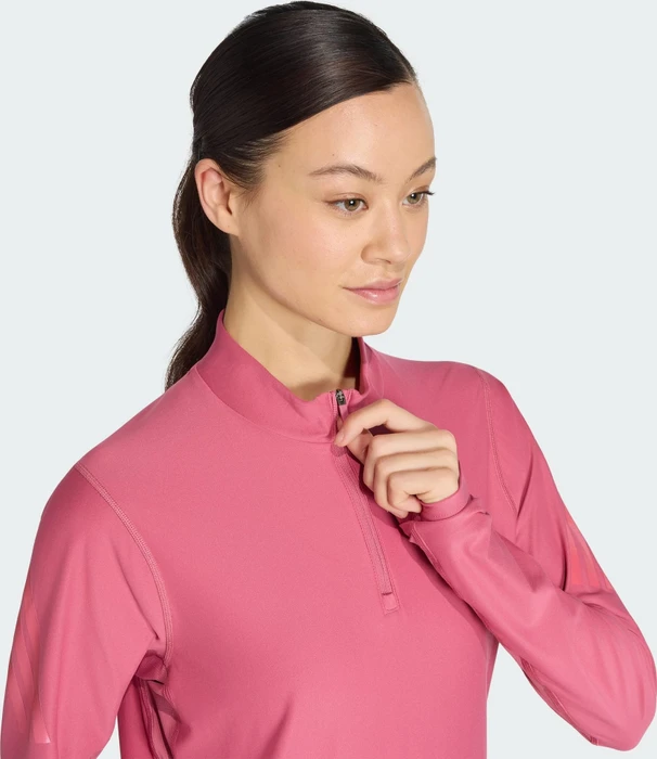 adidas Adi365 Iconic Running Half Zip Laufshirt langarm dual magenta (Damen)