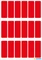 Herma Vielzwecketiketten, 12x34mm, rot, 5 Blatt (90 Etiketten) Vorschaubild