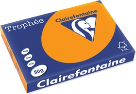 Clairefontaine Trophée Universalpapier matt orange, A3, 80g/m², 500 Blatt