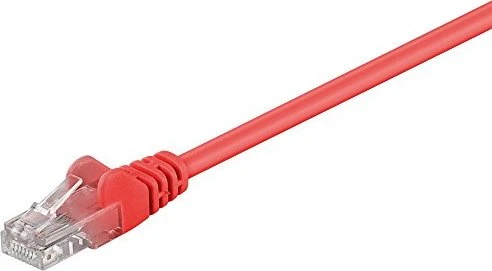 goobay Patchkabel, Cat6, U/UTP, RJ-45/RJ-45, 3m, rot