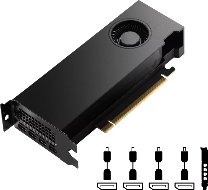 NVIDIA RTX 4000 SFF Ada Generation, 20GB GDDR6, 4x mDP