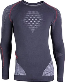 UYN Evolutyon Funktionsshirt langarm charcoal/white/red (Herren)