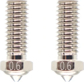 QIDI Druckdüse Plated Copper für X-Smart 3/X-Plus 3/X-Max 3/Q1-Pro 2er-Set, 0.6mm, 2er-Pack