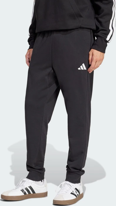 adidas Essentials Feel Cozy French Terry Trainingshose lang schwarz/weiß (Herren)