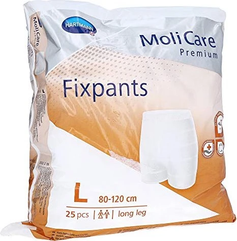 Hartmann MoliCare Premium Fixpants long leg Fixierhose Größe L, 25 Stück